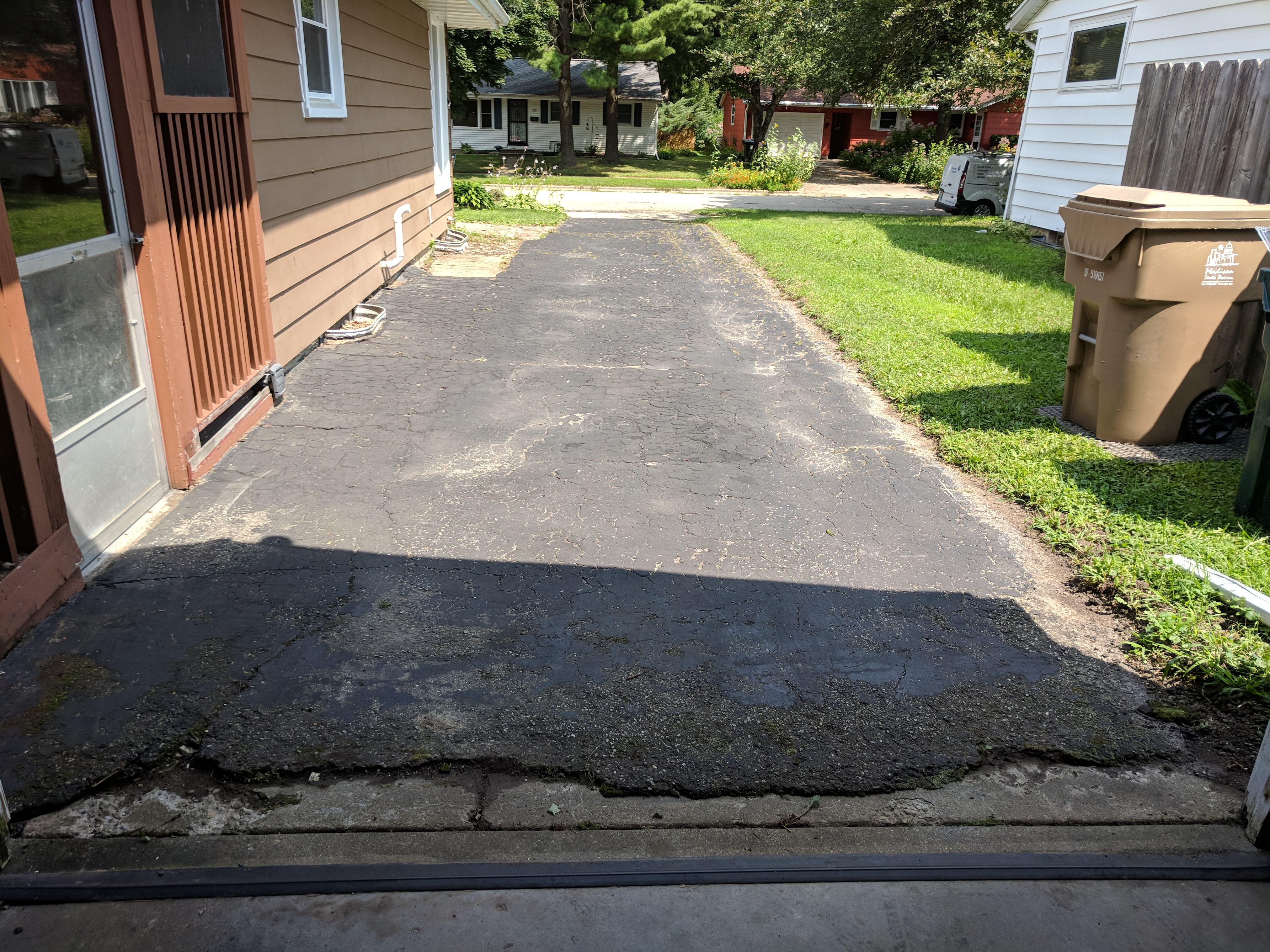 Driveway Resurfacing cleaned