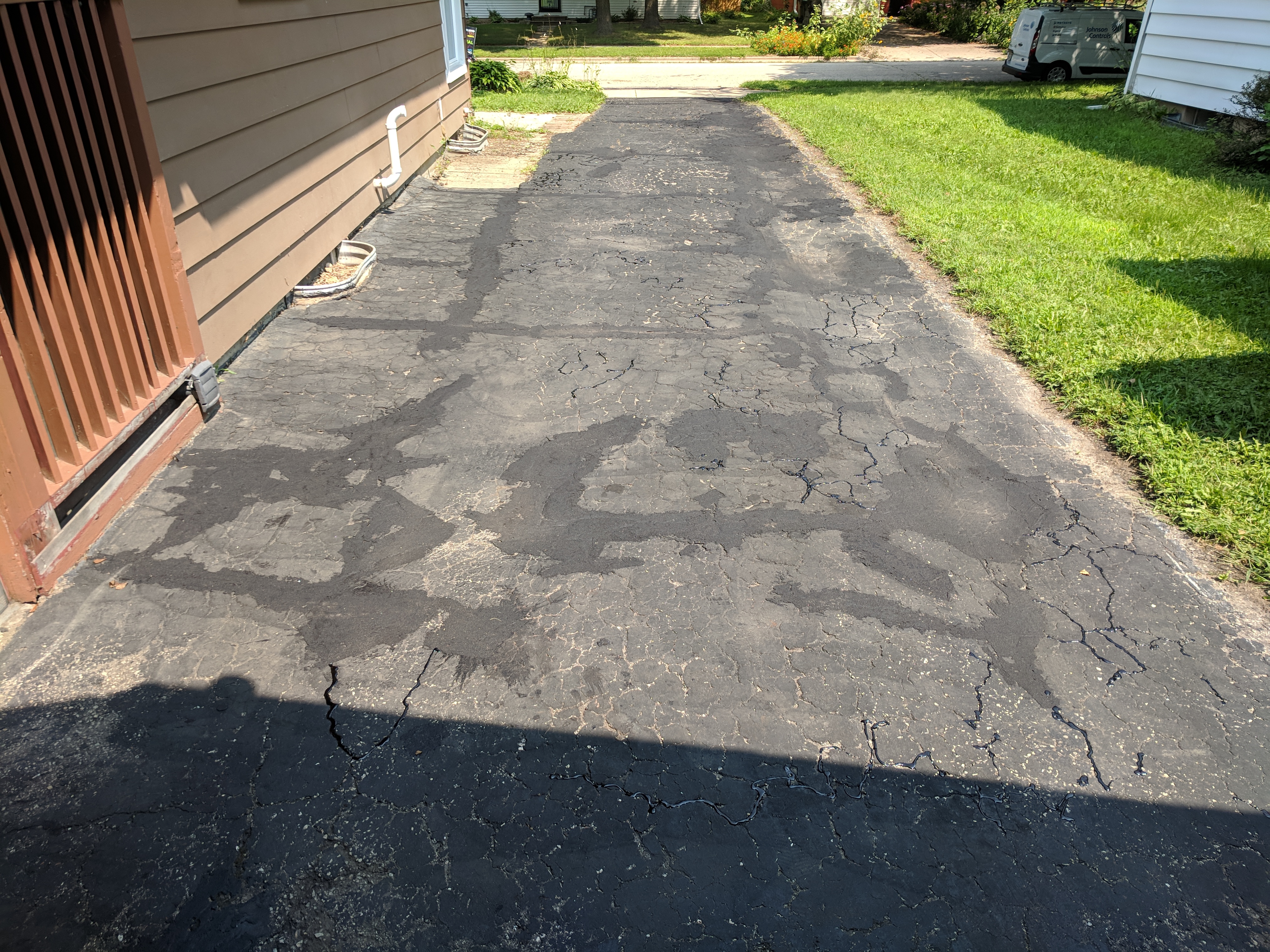 Driveway Resurfacing patched