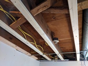 Basement small room lowered ceiling