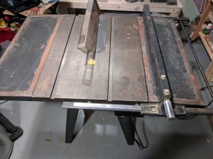 Craftsman Table Saw Assembled Top