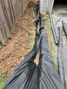 Drainage Tile Rock Laid