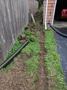 Drainage Tile Trench Roughed In