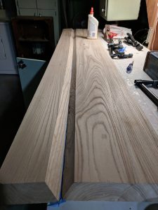 Mantle Tape Before Glue-Up