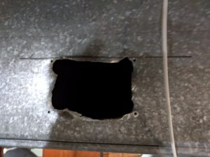 humidifier humidistat hole